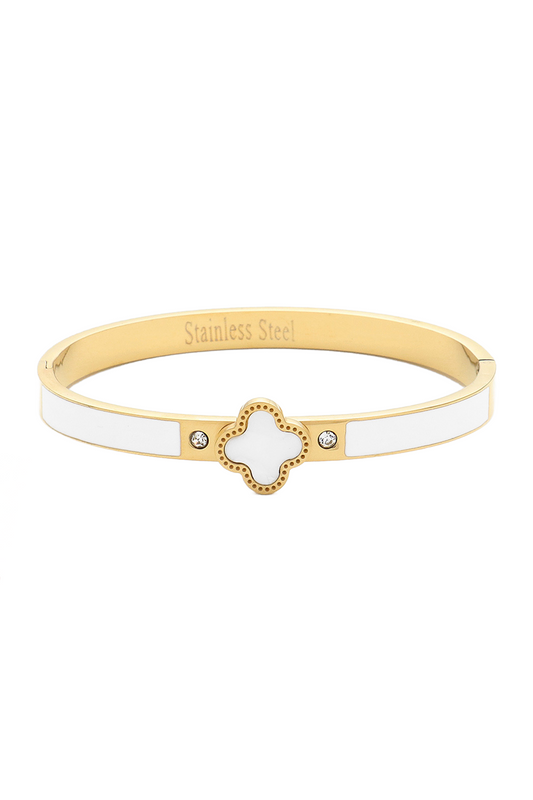 Alaya White Bangle