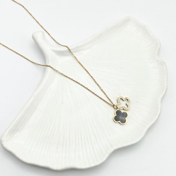 Black Petal Necklace - Image 3