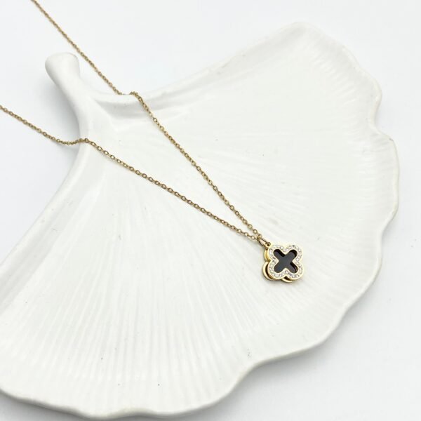 Black Petal Necklace